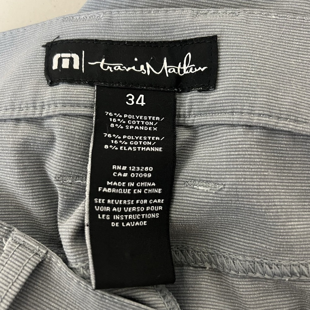 Travis Mathew Open to Close 2.0 Pants Mens 34x29 Heather Gray Performance Golf - Picture 10 of 14